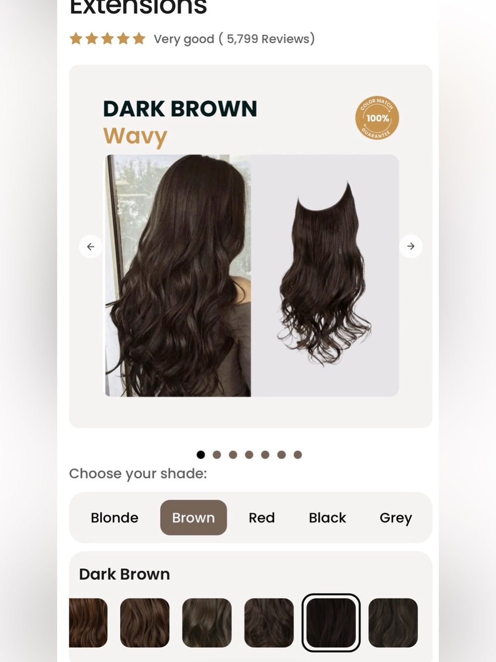 2 NEW ThatHair Dark Brown Wavy and Straight Halo Extensions